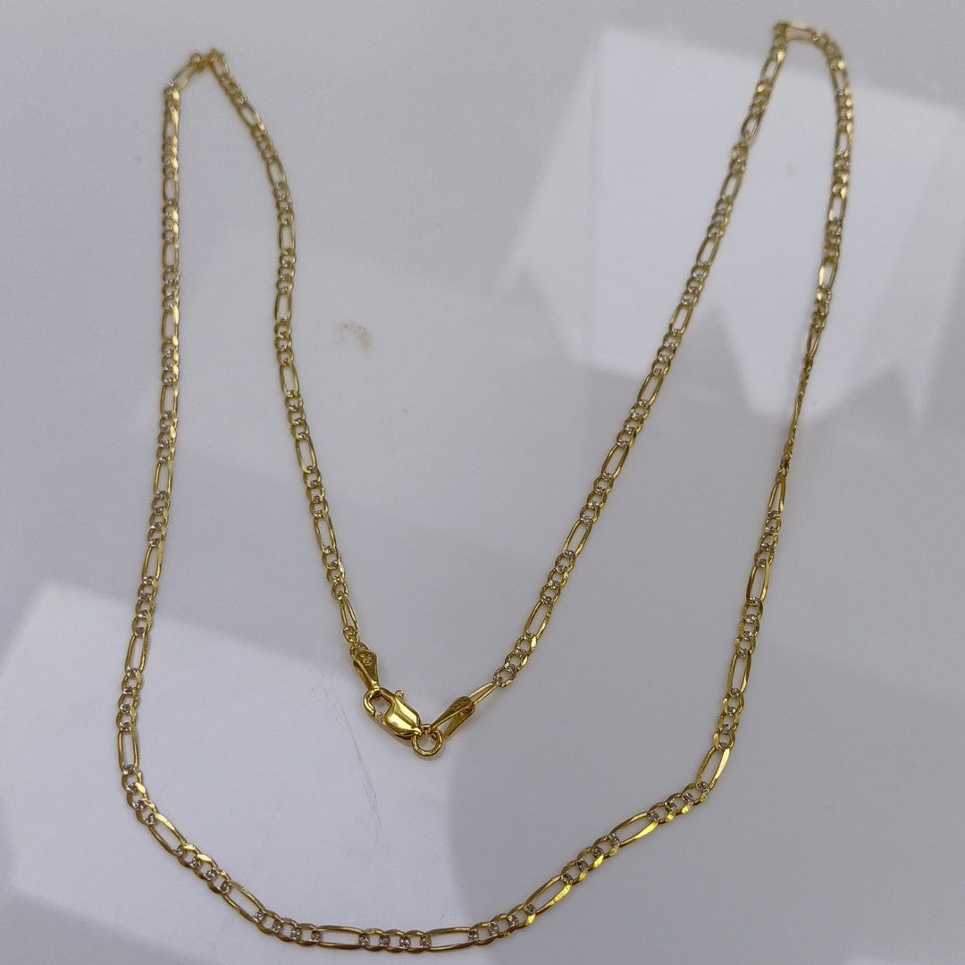 PULSERAS TEJIDO 3X1 ORO 14K 55 CM 4.6 GR (NUEVO)