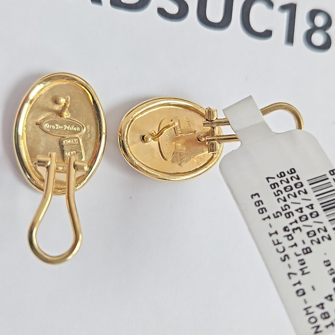 ARETES PAR ORO 14 K 6,10 GRMS (SEMINUEVO)