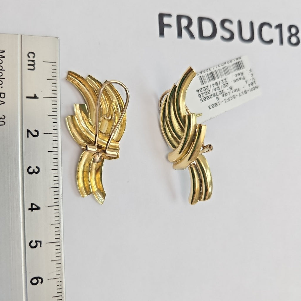 ARETES PAR ORO 14 K 6,30 GRMS (SEMINUEVO)