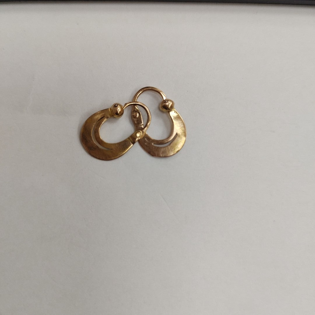 ARETES PAR ORO 8 K 1.1 GRMS (SEMINUEVO)