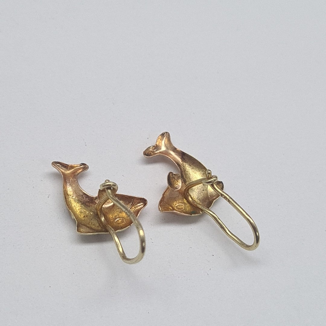 ARETES PAR ORO 14 K 1.3 GRMS (SEMINUEVO)