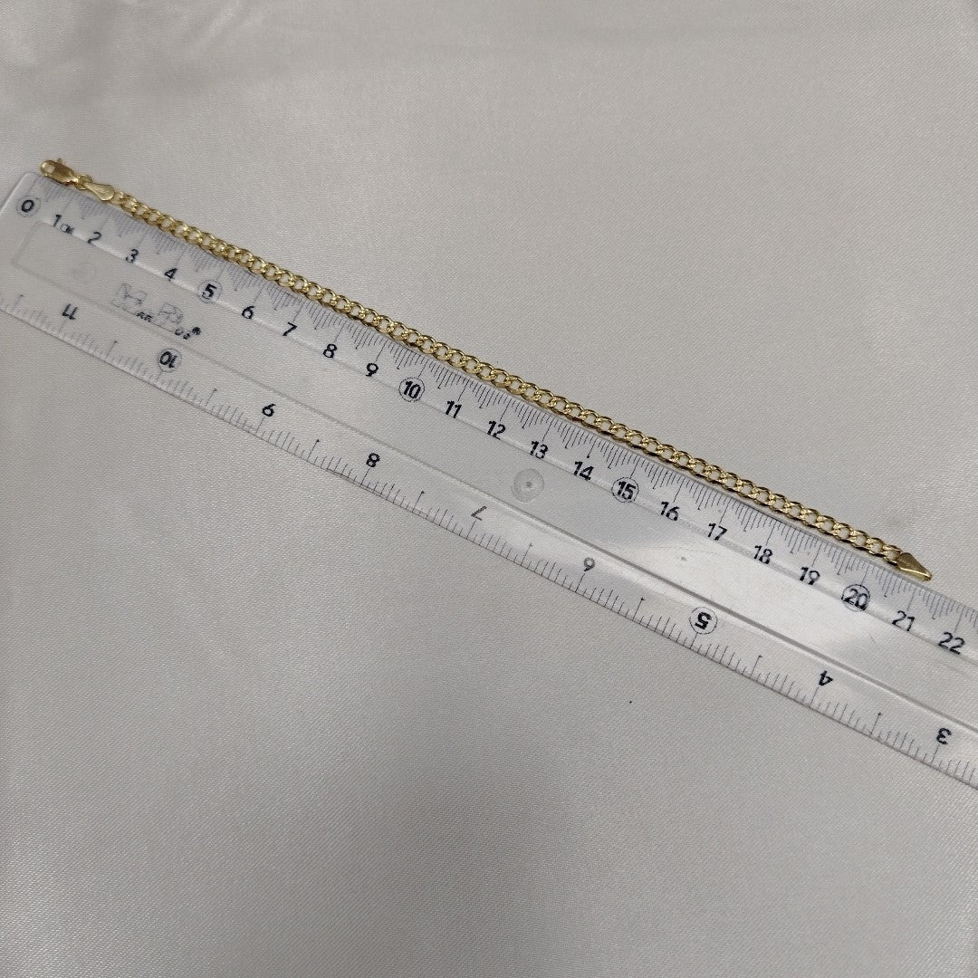 PULSERAS BARBADA ORO 14K 21 CM 5.3 GR (NUEVO)