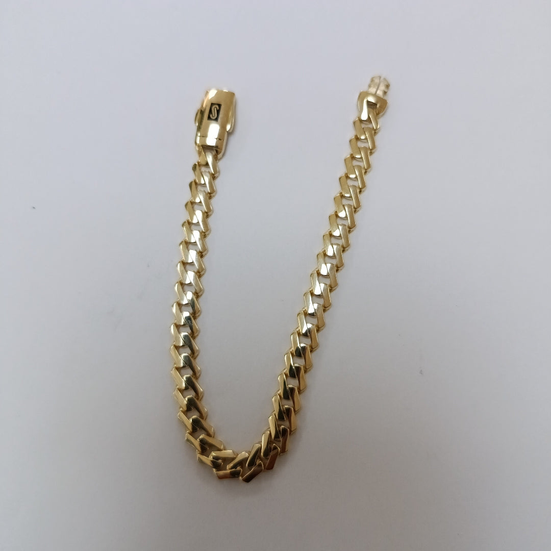 PULSERA MONACO ORO 10K 6 (NUEVO)