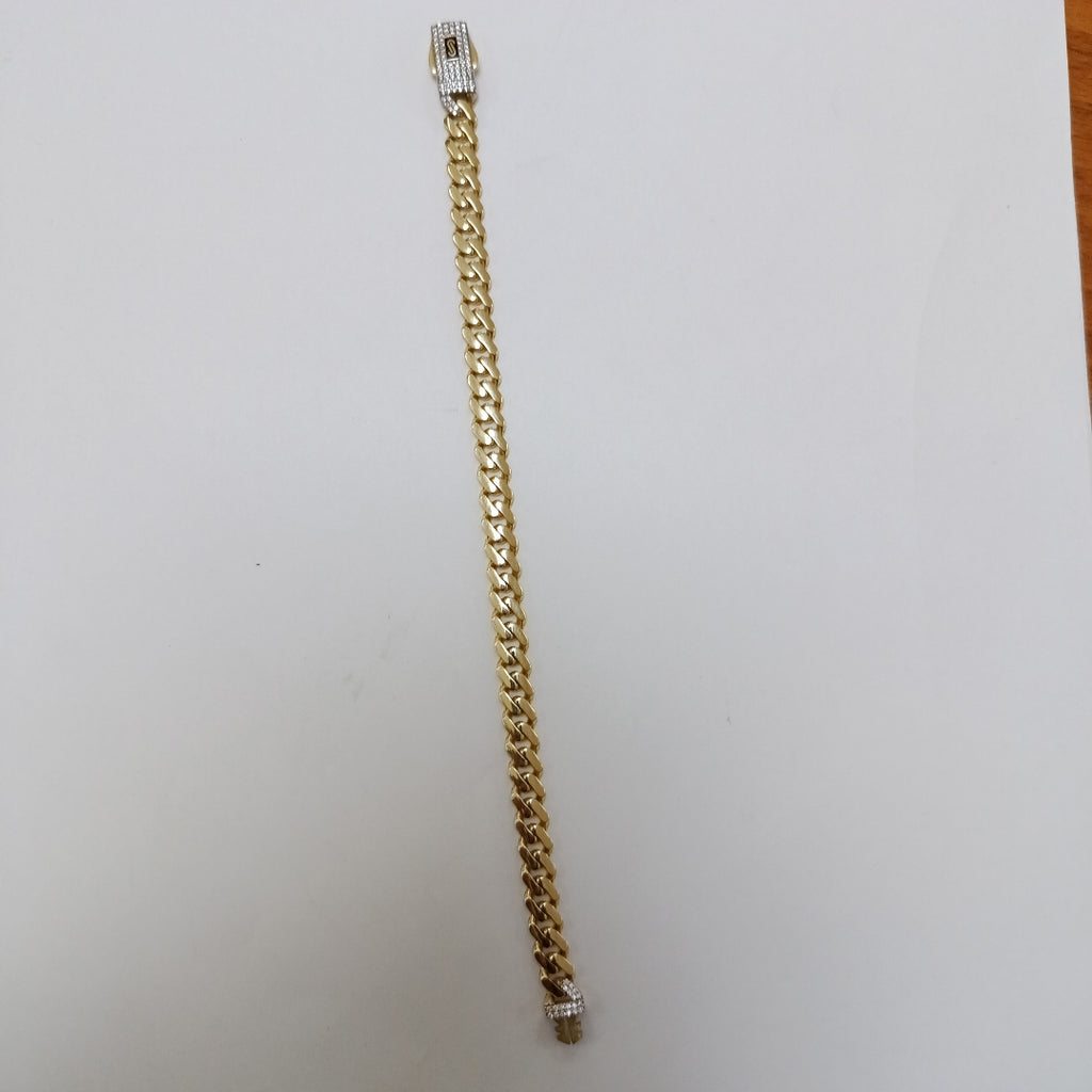 PULSERA MONACO ORO 10K 6.6 (NUEVO)