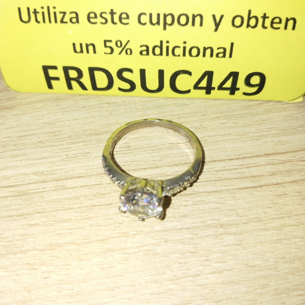 ANILLITO, SOLITARIO PLATA 3.2 GRMS (SEMINUEVO)