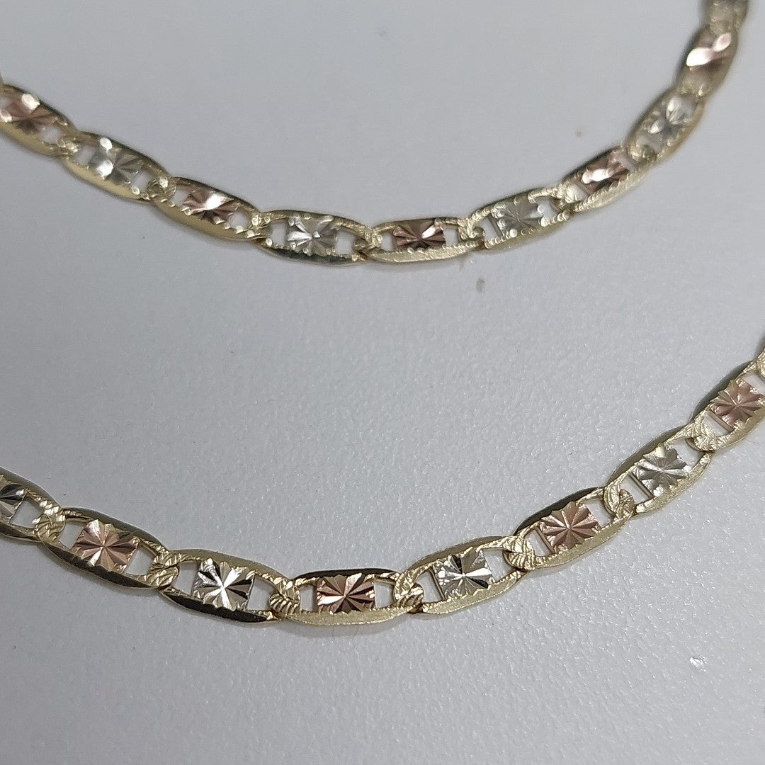 PULSERA TEJIDO GUCHI ORO 14K 50 CM 7.9 GR (NUEVO)