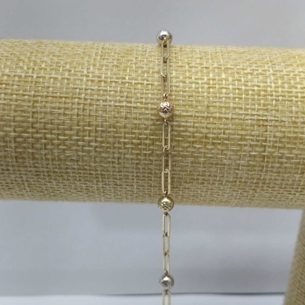PULSERA ORO, ORO COMBINADO 14 K 2.4 GRMS (SEMINUEVO)