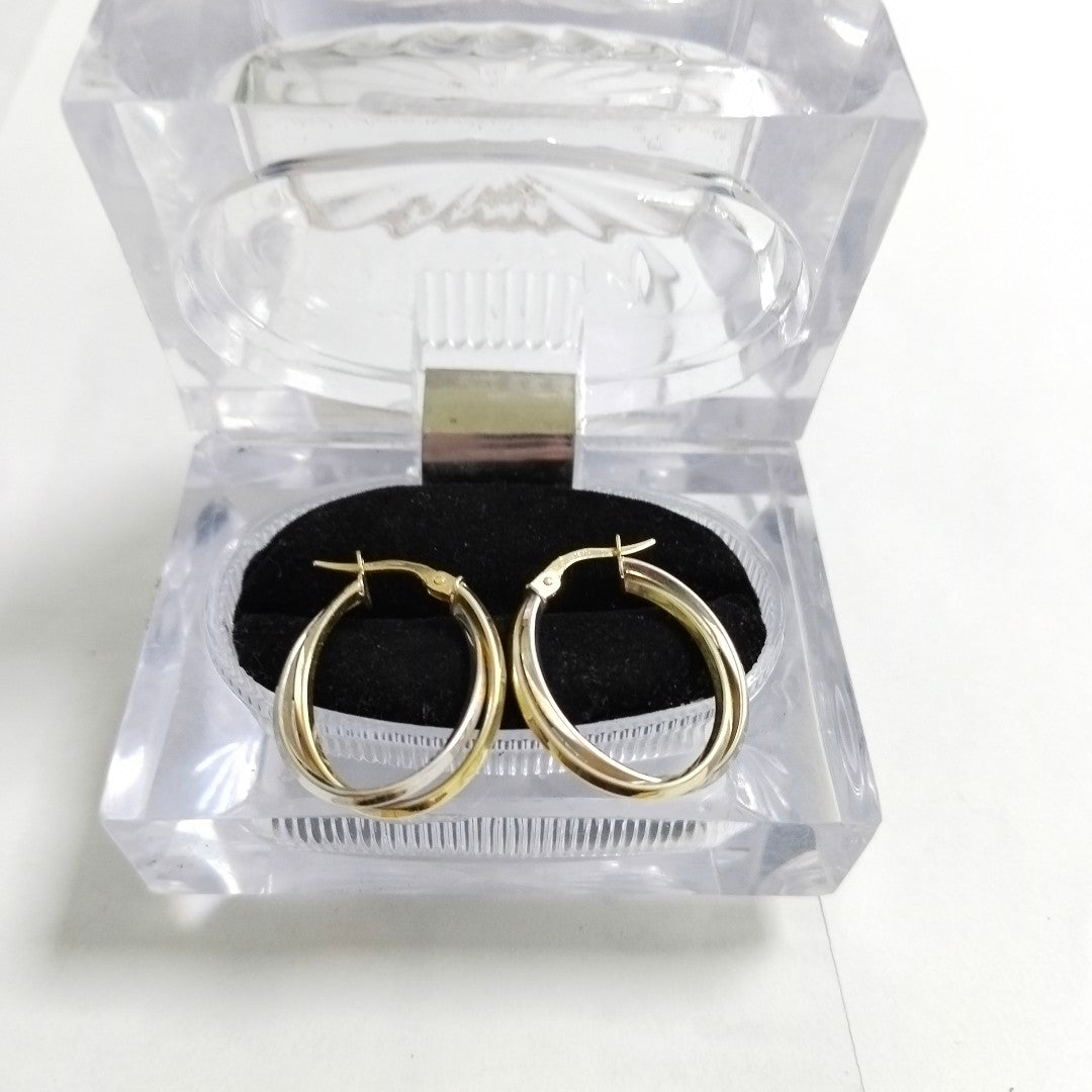 ARRACADAS PAR ORO 14 K 1.9 GRMS (SEMINUEVO)