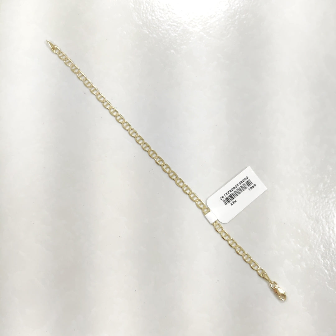 PULSERAS TEJIDO MARINERA ORO 14K 16 CM 2.8 GR (NUEVO)