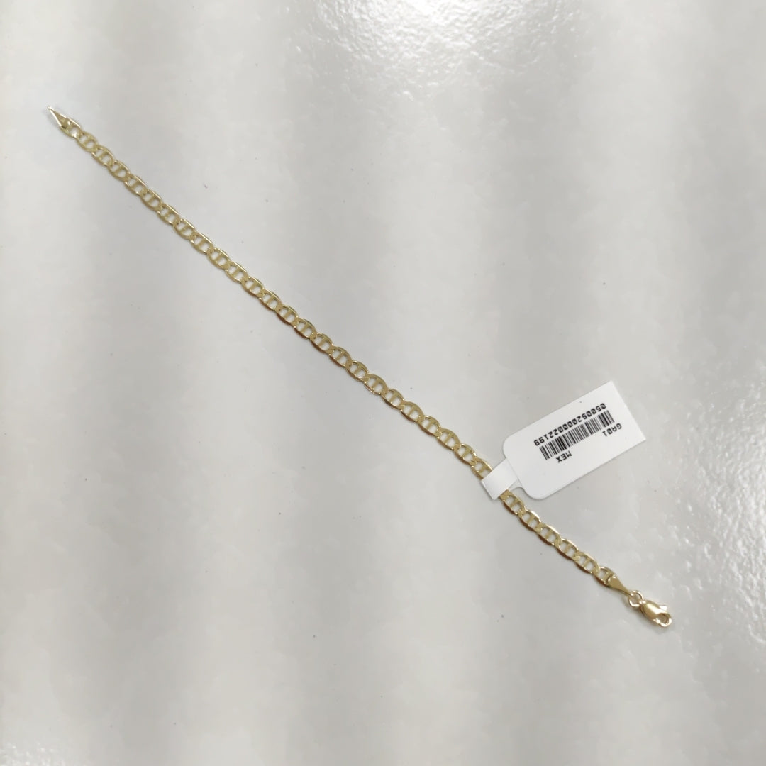 PULSERAS TEJIDO MARINERA ORO 14K 16 CM 2.9 GR (NUEVO)