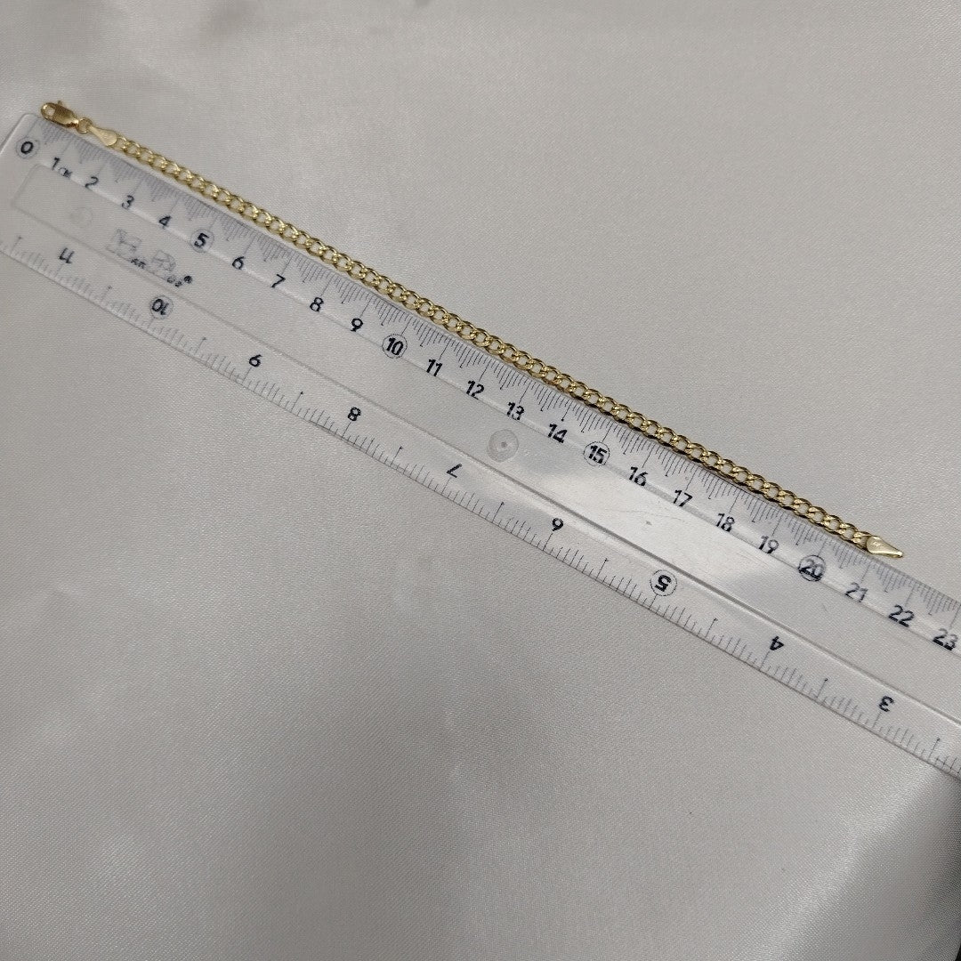 PULSERAS BARBADA ORO 14K 21 CM 5.3 GR (NUEVO)