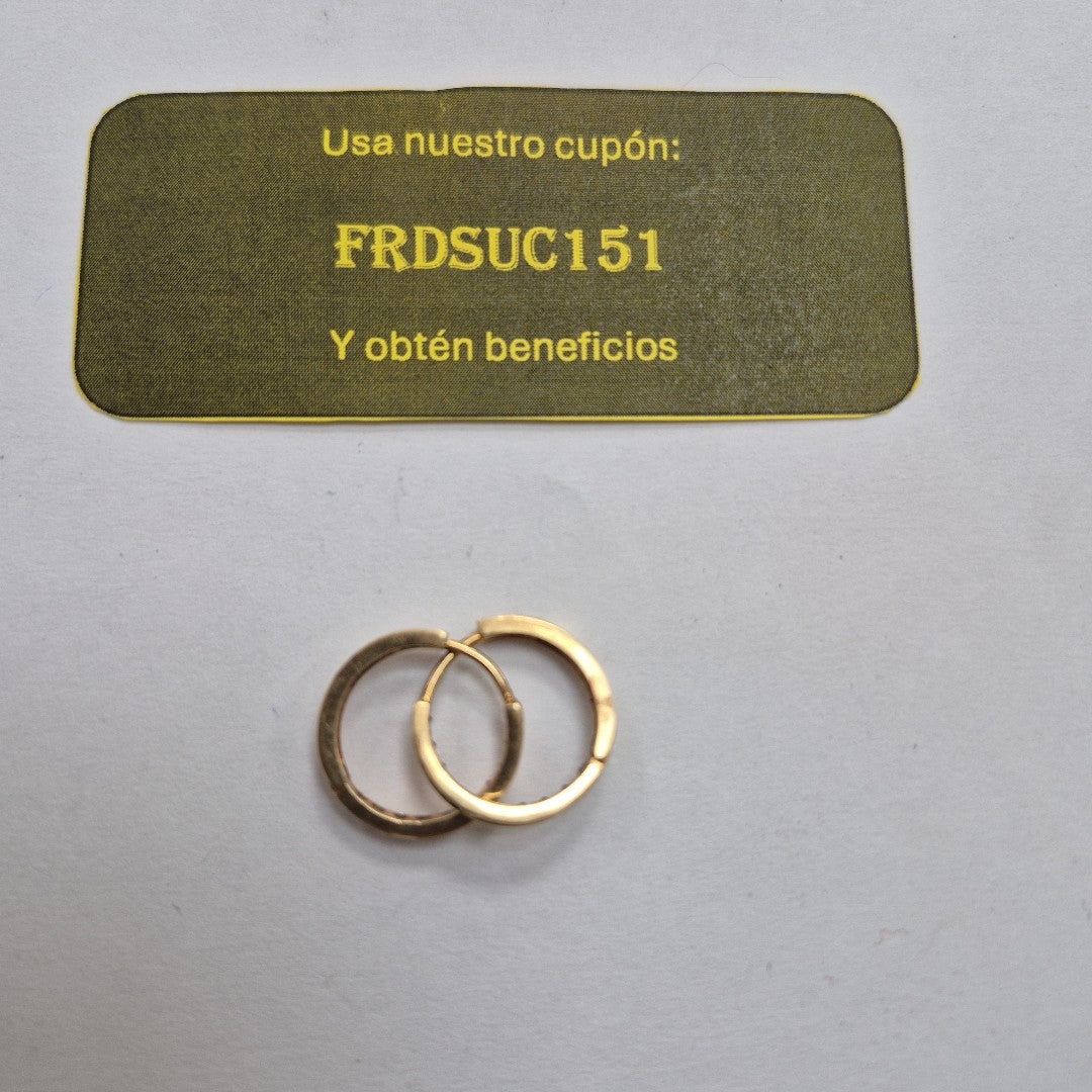 ARETES PAR ORO 10 K 2,10 GRMS (SEMINUEVO)
