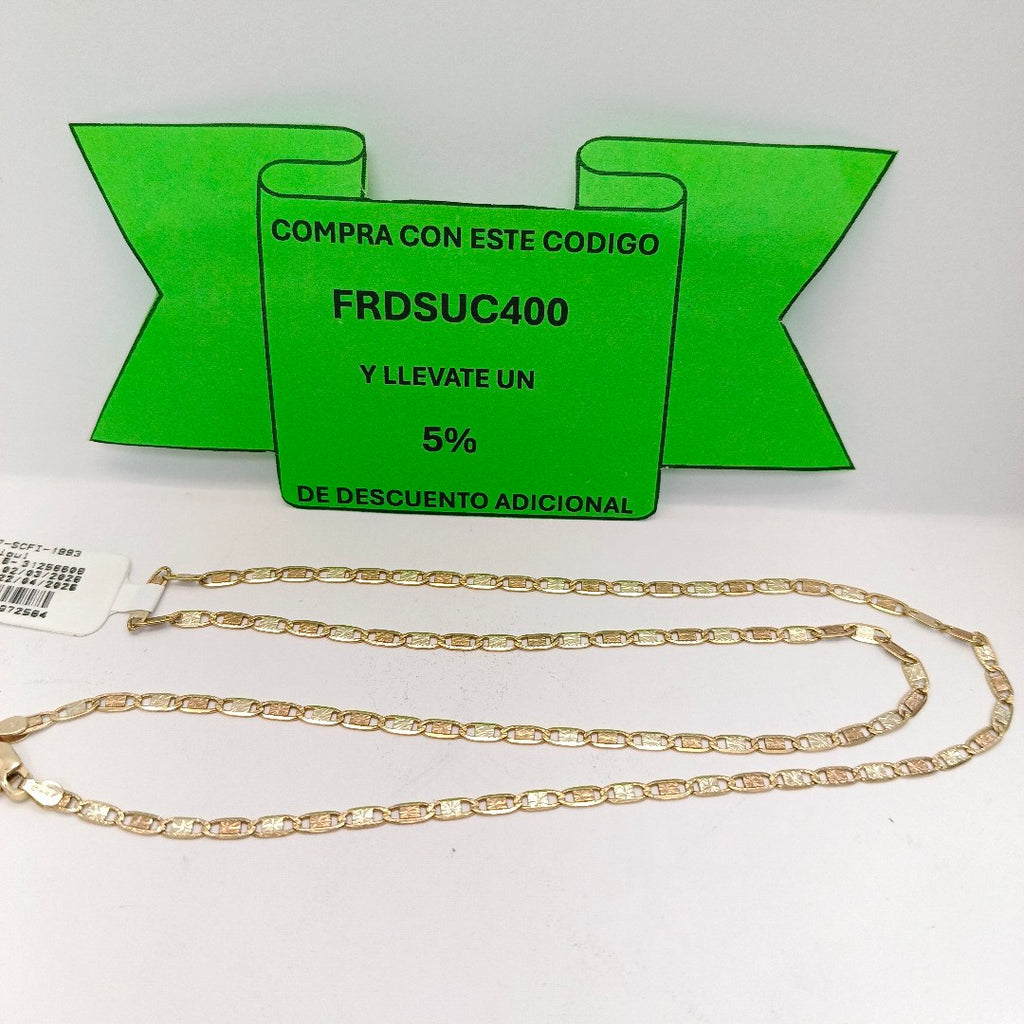 CADENA ORO 10 K 6.8 GRMS (SEMINUEVO)