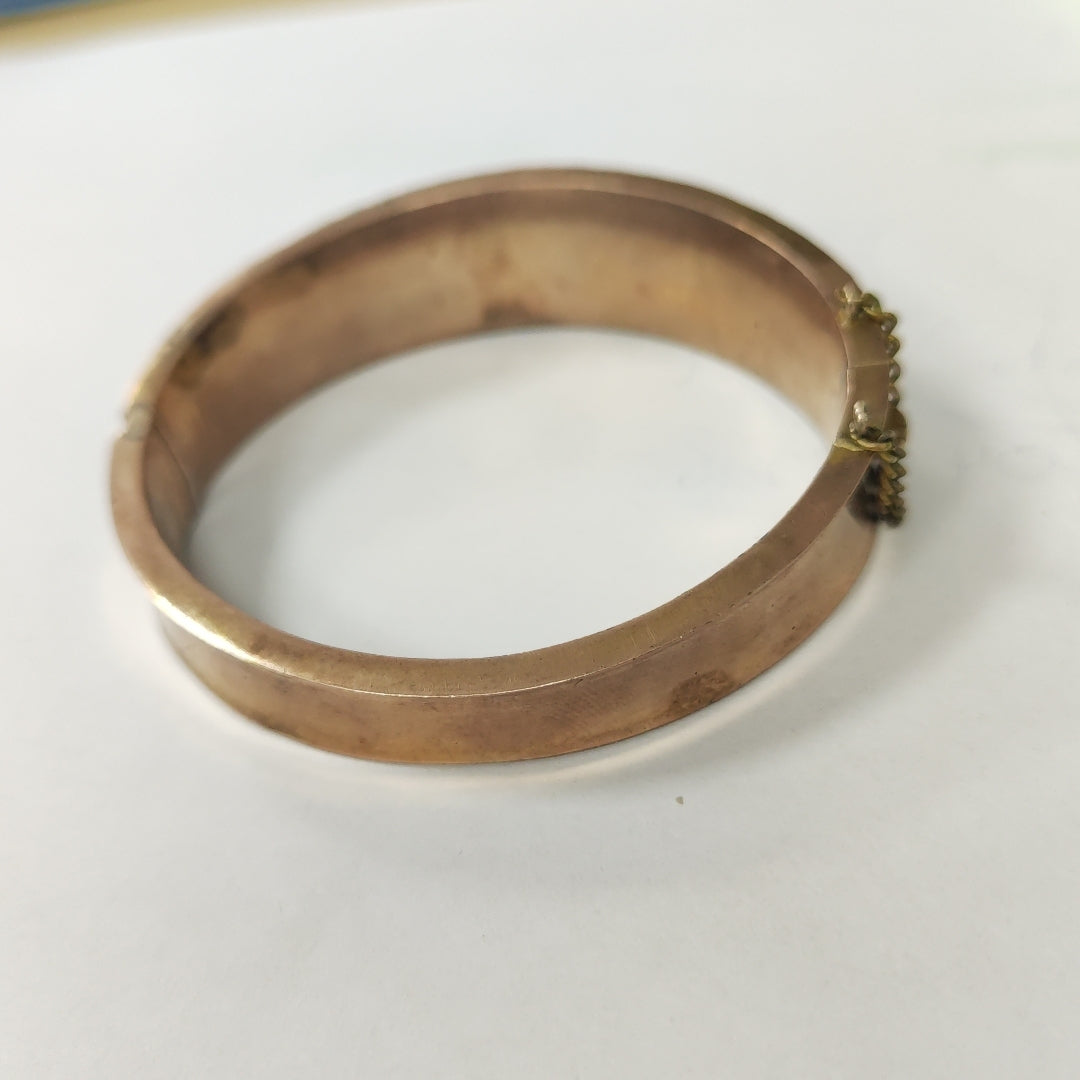 PULSERA RIGIDA ORO 10 K 29.8 GRMS (SEMINUEVO)