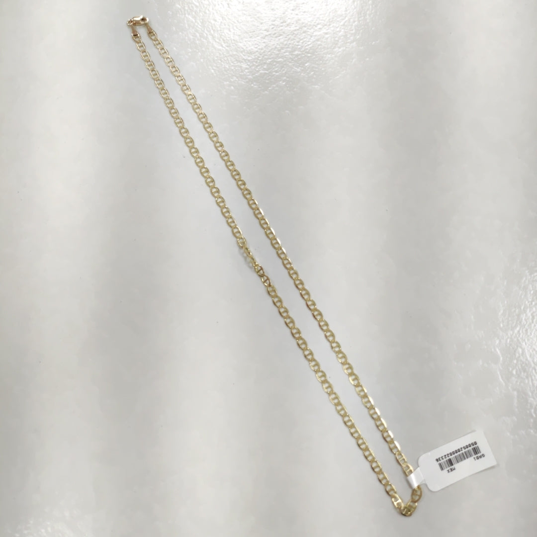 CADENAS TEJIDO MARINERA ORO 14K 50 CM 7.6 GR (NUEVO)
