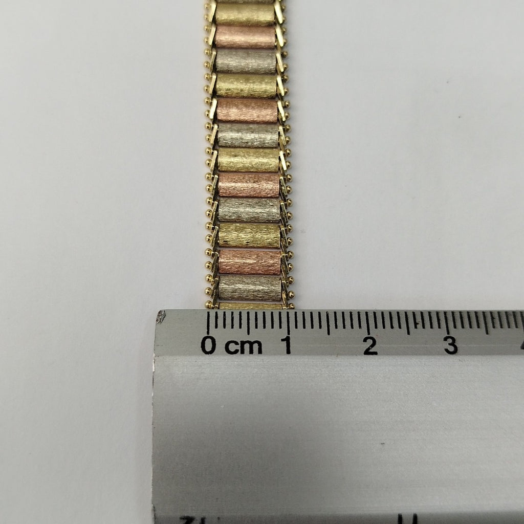 PULSERA ORO, ORO COMBINADO 14 K 18.8 GRMS (SEMINUEVO)