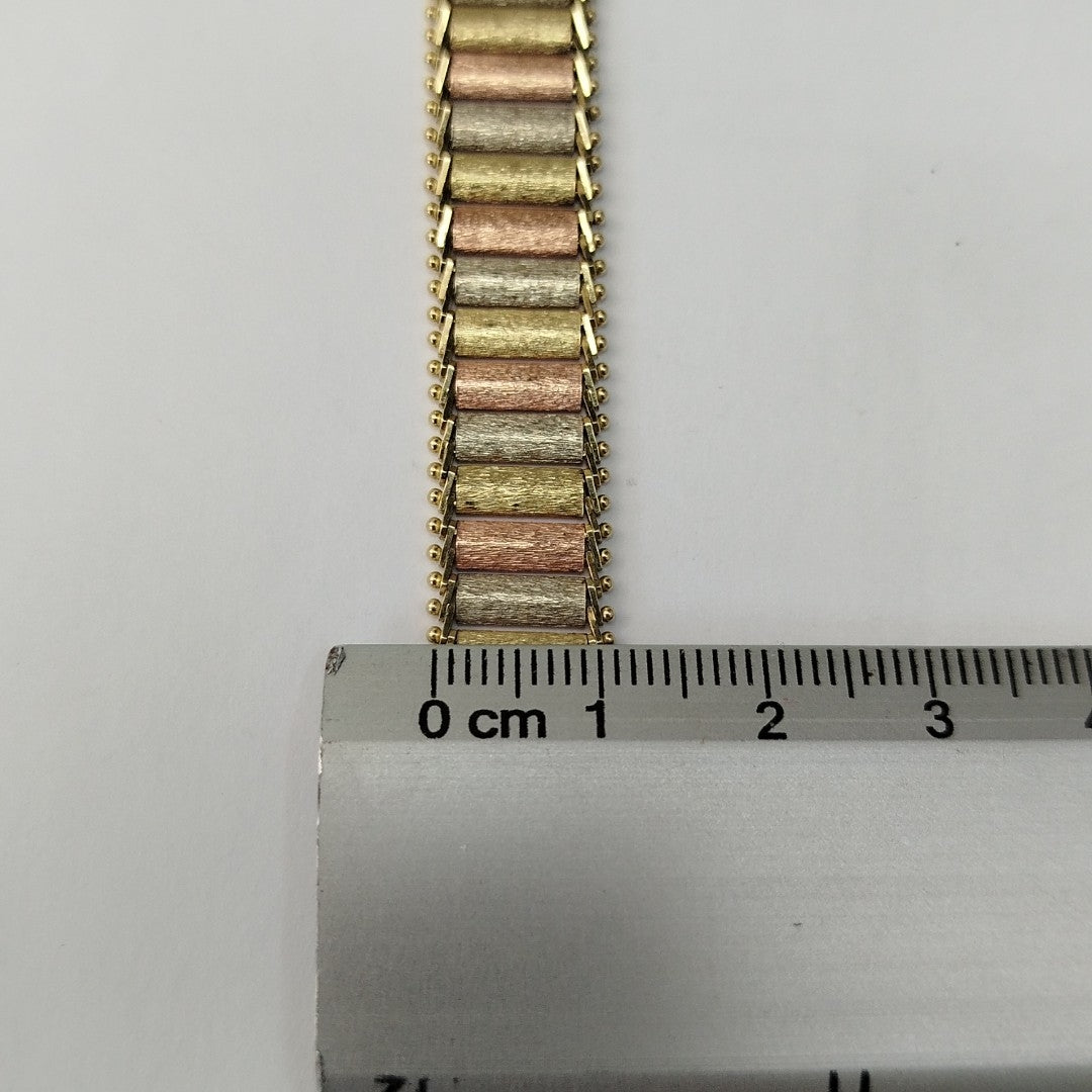 PULSERA ORO, ORO COMBINADO 14 K 18.8 GRMS (SEMINUEVO)