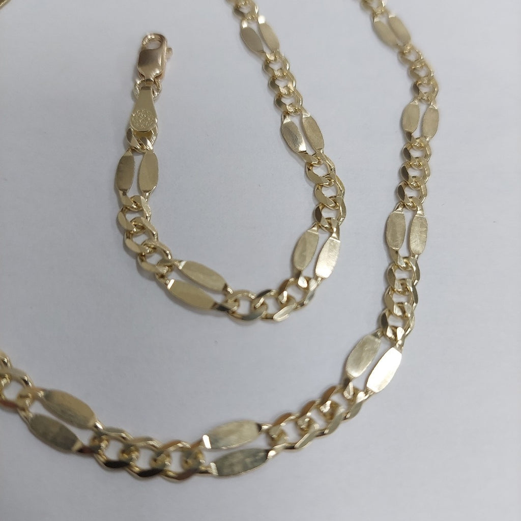 CADENAS TEJIDO ESPECIAL ORO 10K 55 CM 10.9 GR (NUEVO)