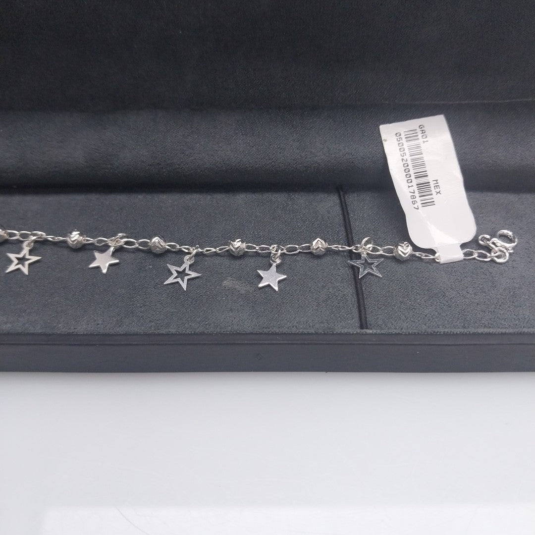 PULSERA TEJIDO ESPECIAL PLATA .925 18 CM 3.1 GR (NUEVO)