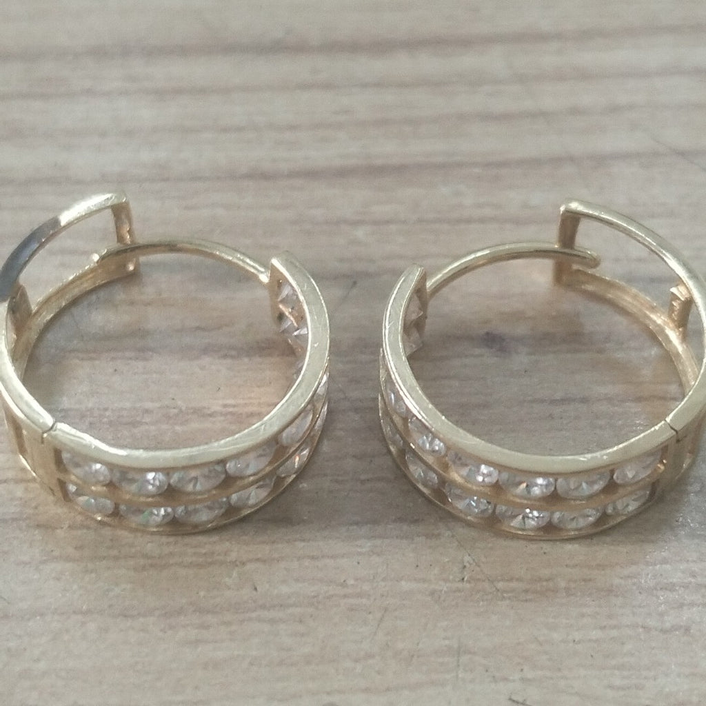 ARRACADAS PAR ORO 14 K 2.2 GRMS (SEMINUEVO)
