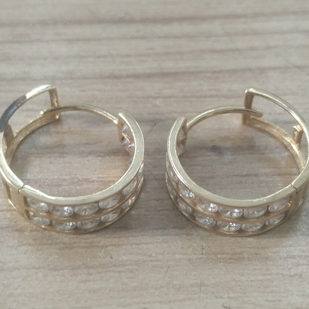 ARRACADAS PAR ORO 14 K 2.2 GRMS (SEMINUEVO)