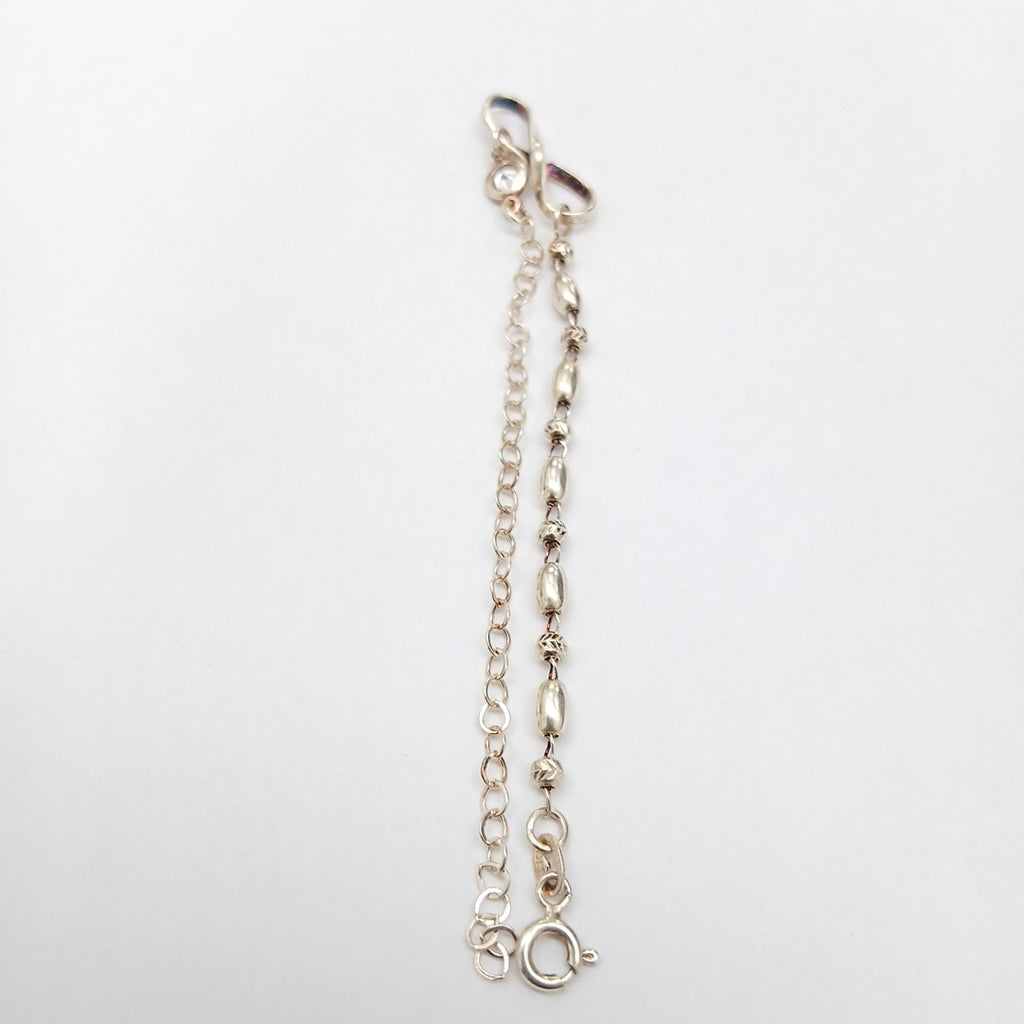 PULSERA TEJIDO ESPECIAL PLATA .925 18 CM 2.6 GR (NUEVO)