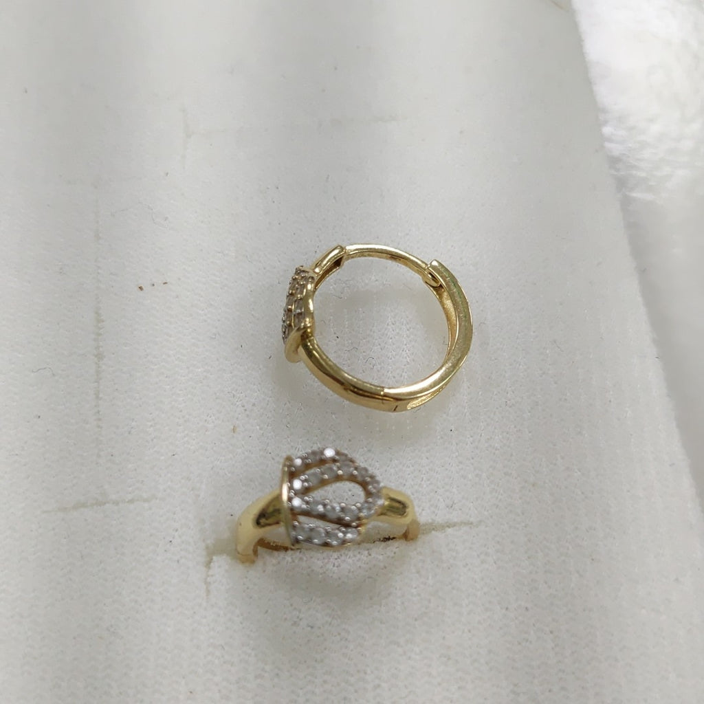 ARETES PAR ORO 14 K 2,10 GRMS (SEMINUEVO)