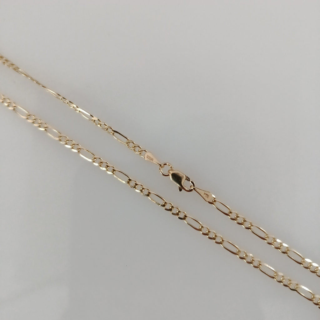 CADENAS 3X1 ORO 14K 55 CM 5.2 GR (NUEVO)