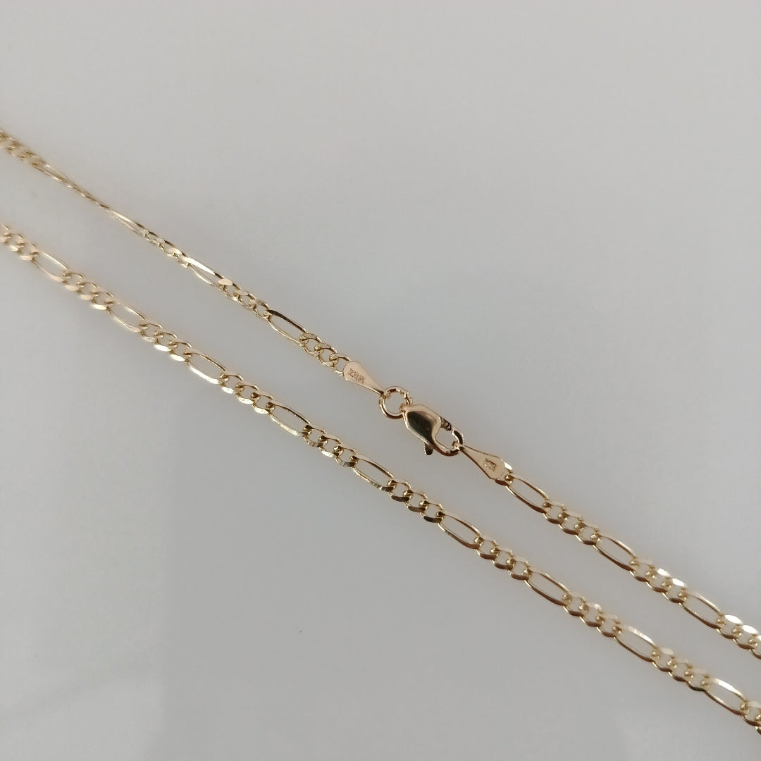 CADENAS 3X1 ORO 14K 55 CM 5.2 GR (NUEVO)