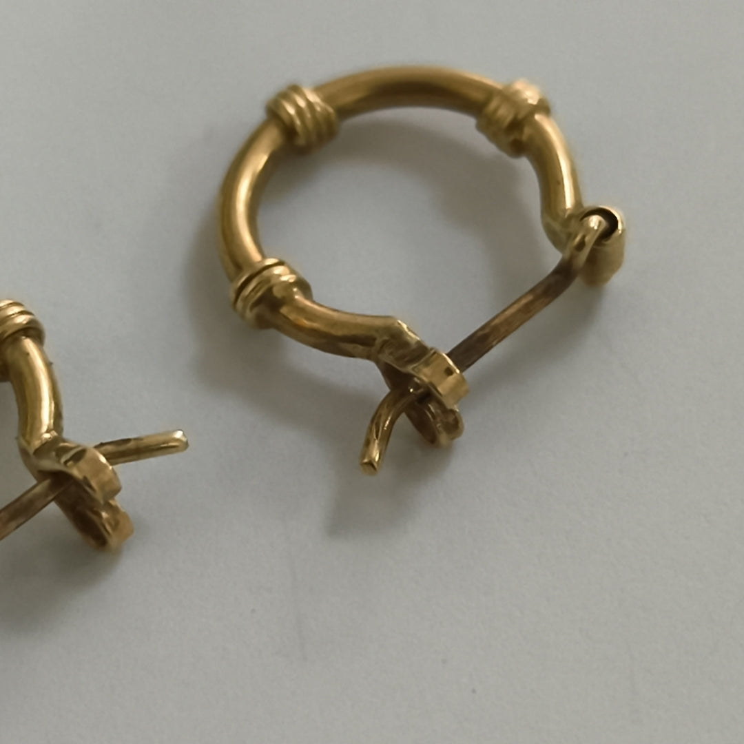 ARRACADAS PAR ORO 14 K 1,50 GRMS (SEMINUEVO)