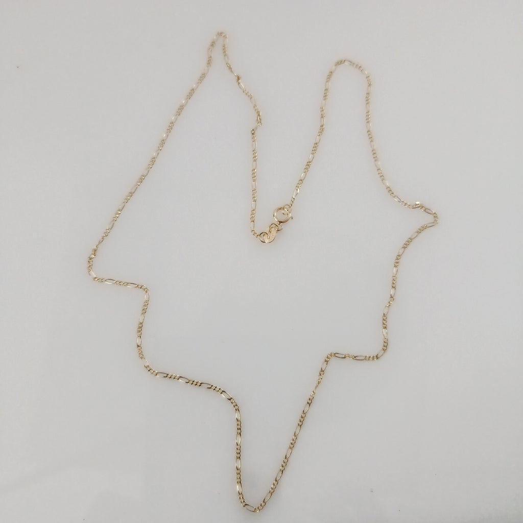 CADENAS TEJIDO 3X1 ORO 14K 55 CM 2.7 GR (NUEVO)