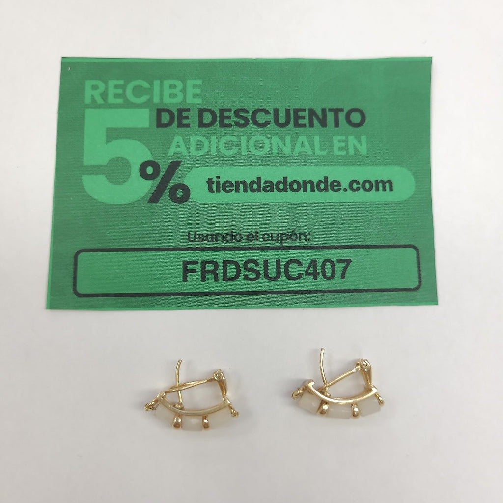 ARETES PAR ORO 14 K 5.2 GRMS (SEMINUEVO)
