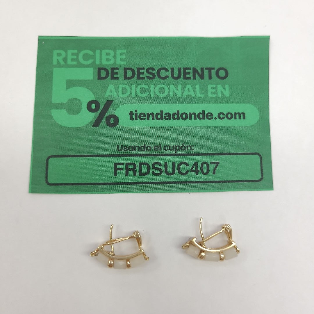 ARETES PAR ORO 14 K 5.2 GRMS (SEMINUEVO)
