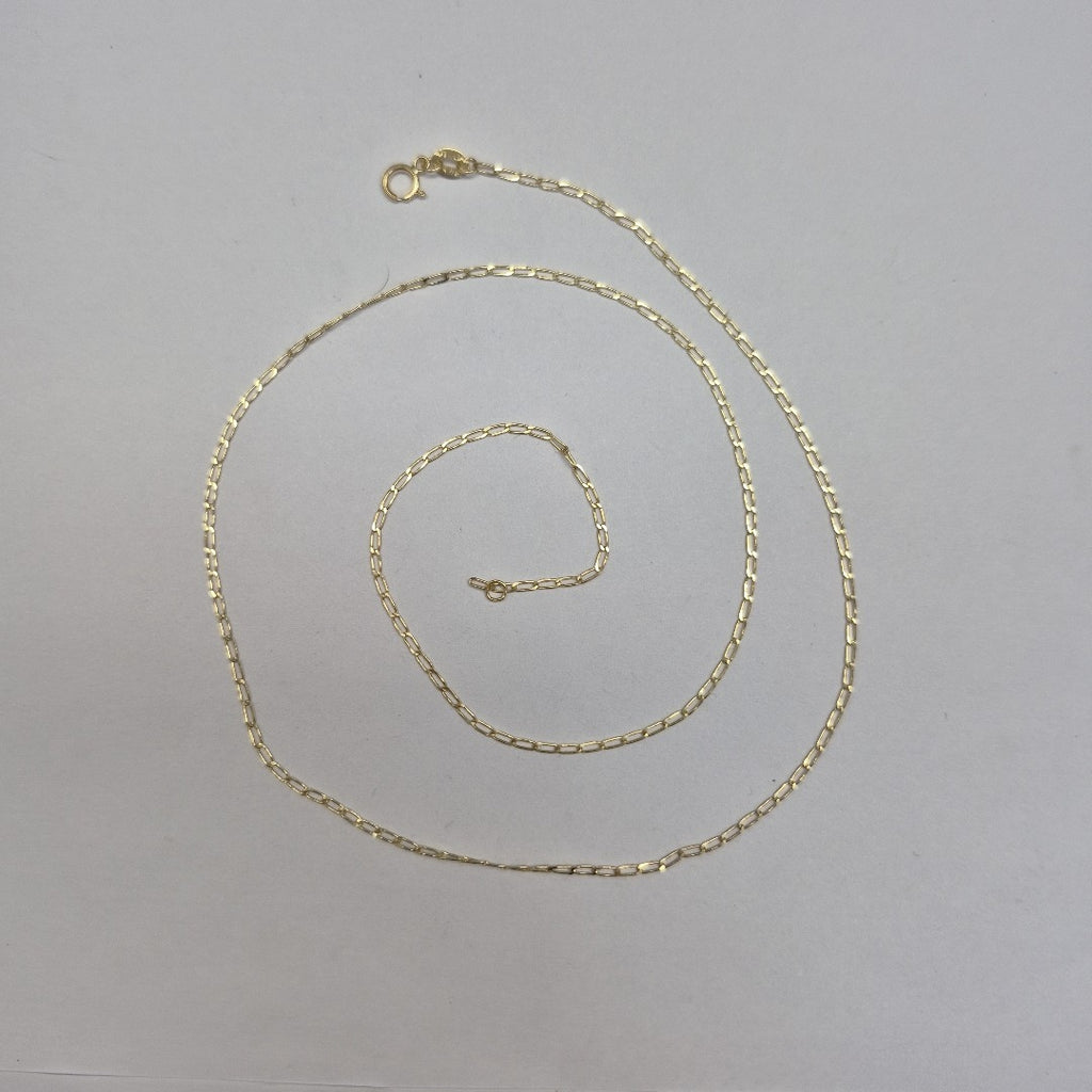 CADENAS TEJIDO ESLABONES ORO 10K 55 CM 1.8 GR (NUEVO)