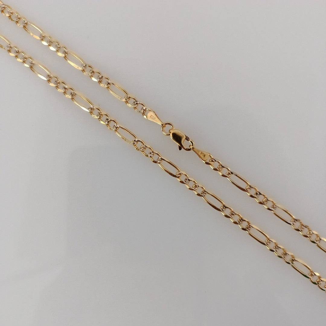 CADENAS 3X1 DIAMANTADA ORO 14K 55 CM 8.5 GR (NUEVO)