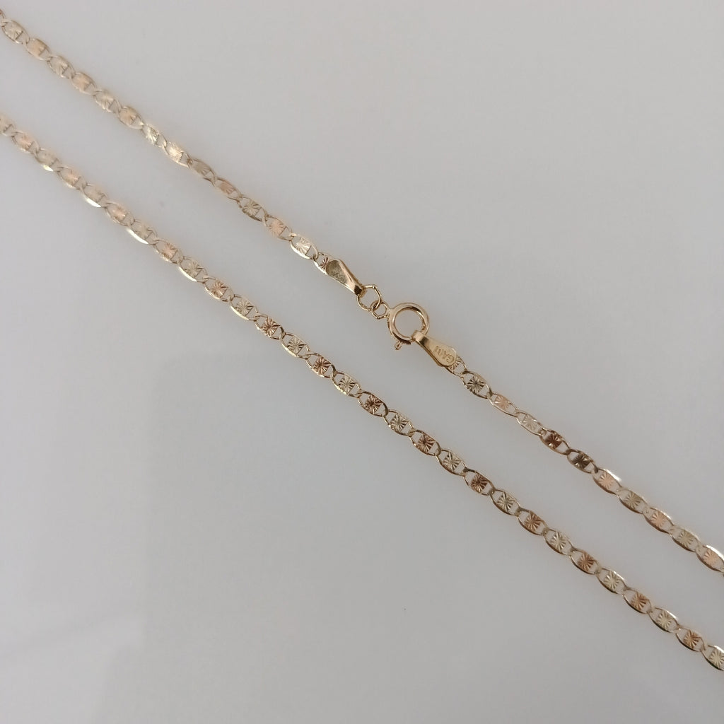 CADENAS TEJIDO GUCHI ORO 10K 60 CM 3.1 GR (NUEVO)