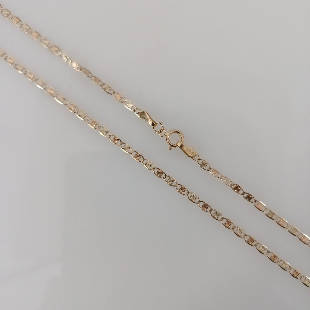 CADENAS TEJIDO GUCHI ORO 10K 60 CM 3.1 GR (NUEVO)