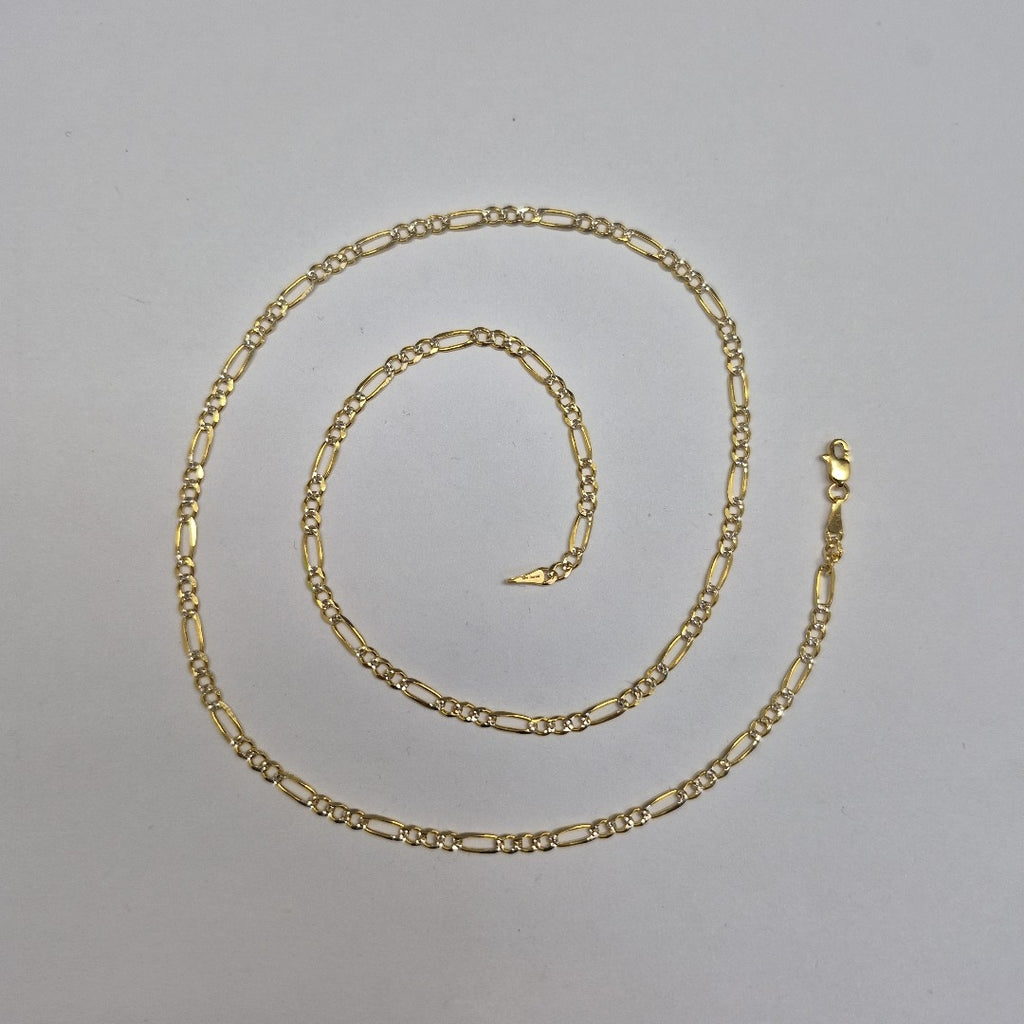 CADENAS 3X1 DIAMANTADA ORO 14K 55 CM 8.5 GR (NUEVO)