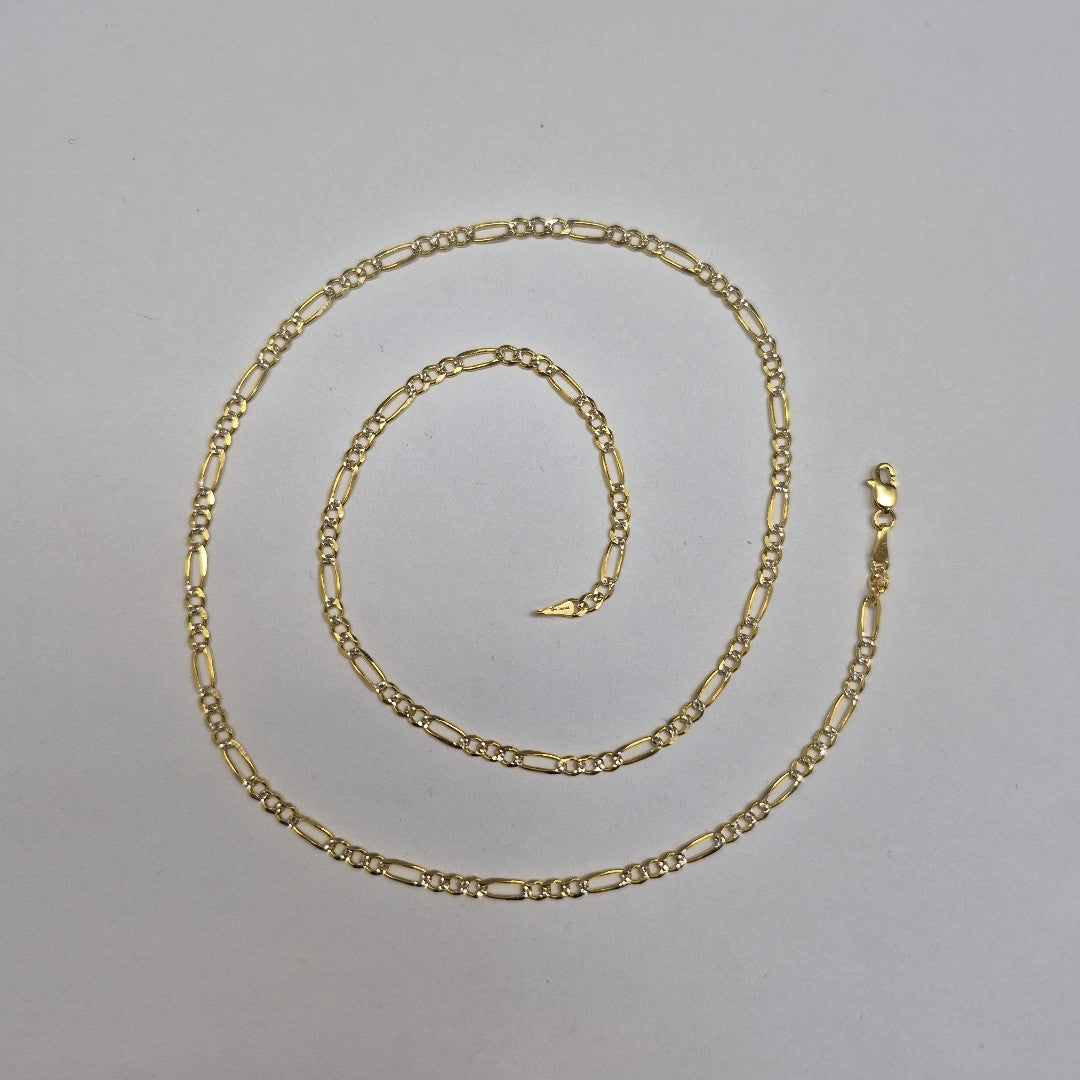 CADENAS 3X1 DIAMANTADA ORO 14K 55 CM 8.5 GR (NUEVO)