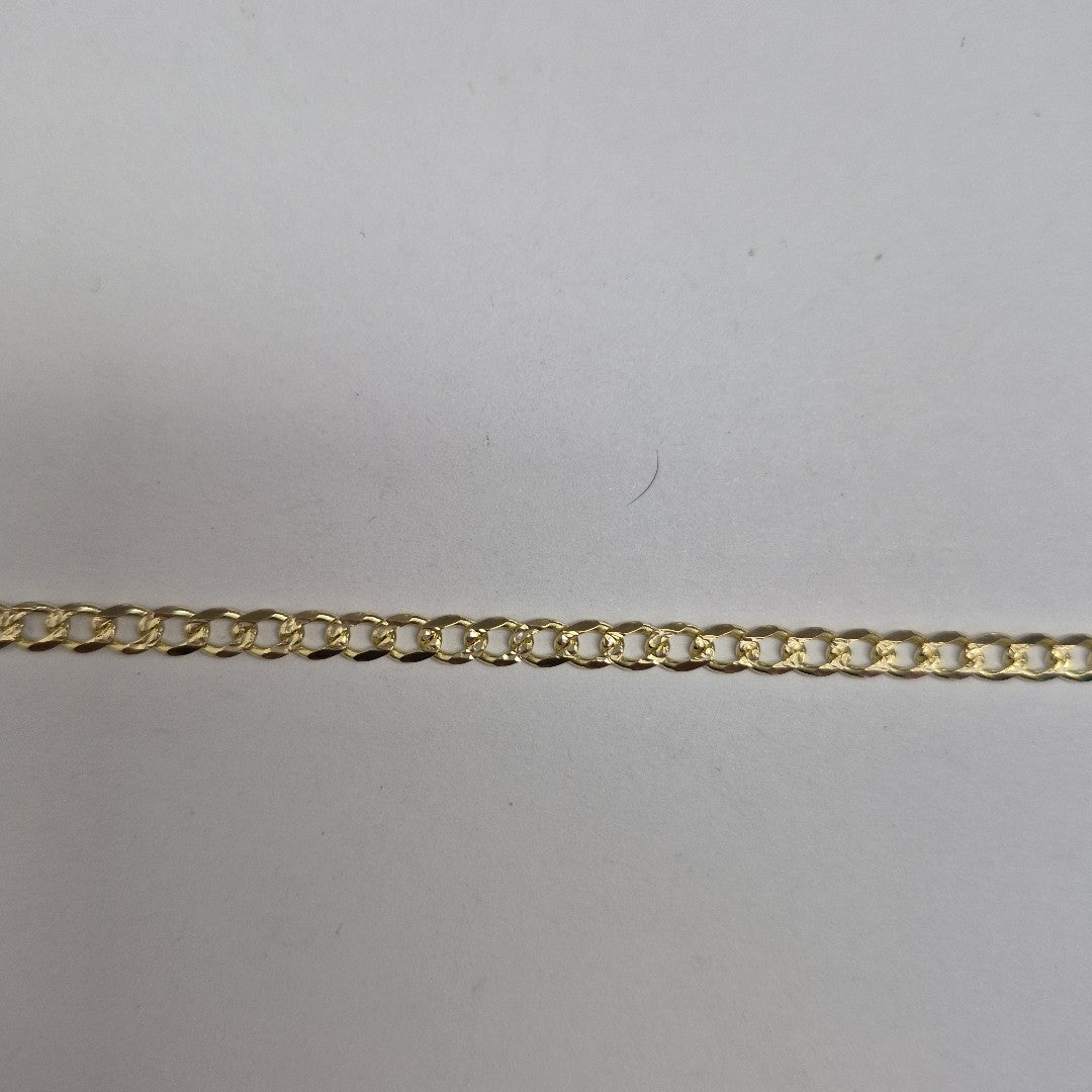 PULSERAS BARBADA ORO 14K 18 CM 4.6 GR (NUEVO)