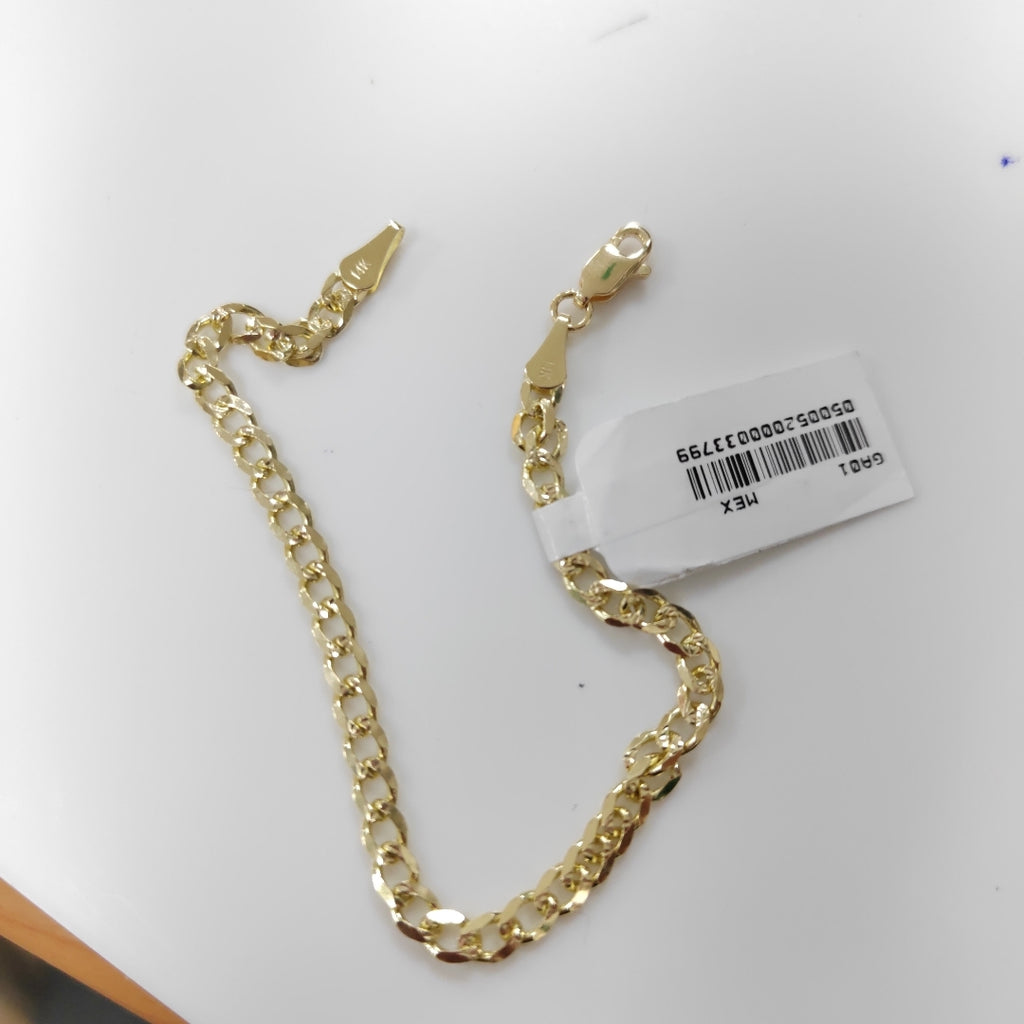 PULSERAS BARBADA ORO 14K 18 CM 4.6 GR (NUEVO)