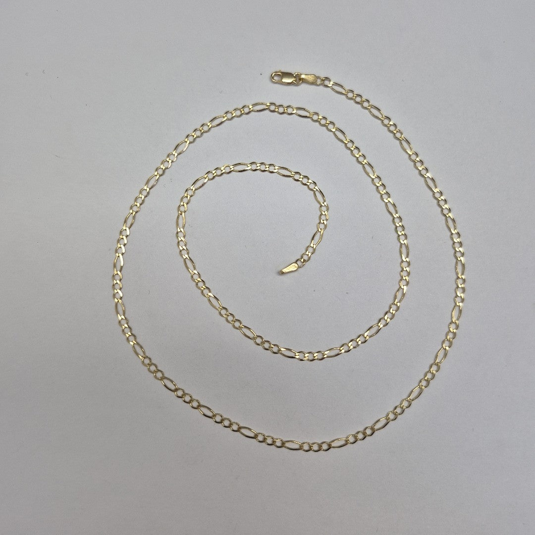 CADENAS TEJIDO 3X1 ORO 10K 60 CM 4.5 GR (NUEVO)