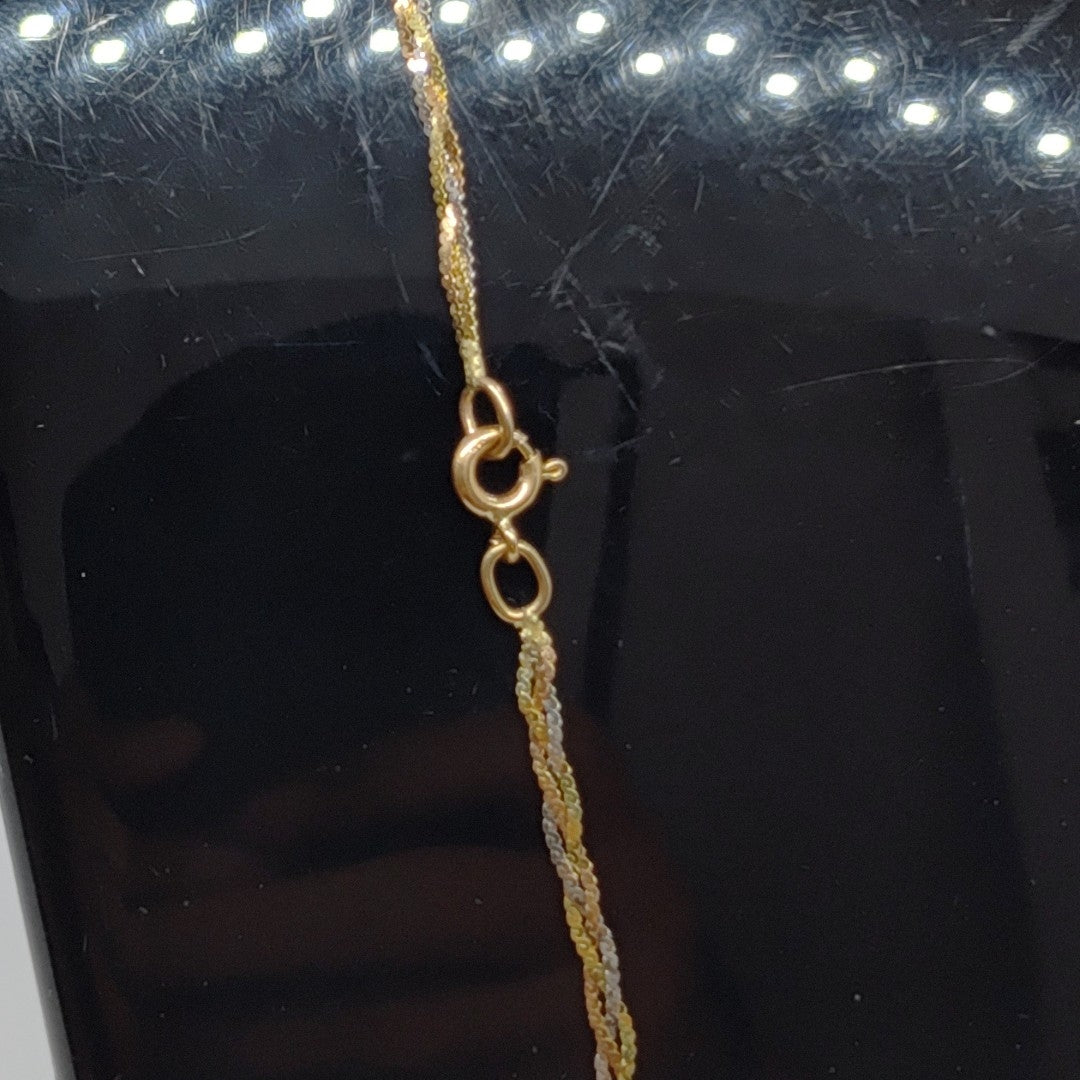 CADENA ORO,ORO COMBINADO 10 K 2,40 GRMS (SEMINUEVO)