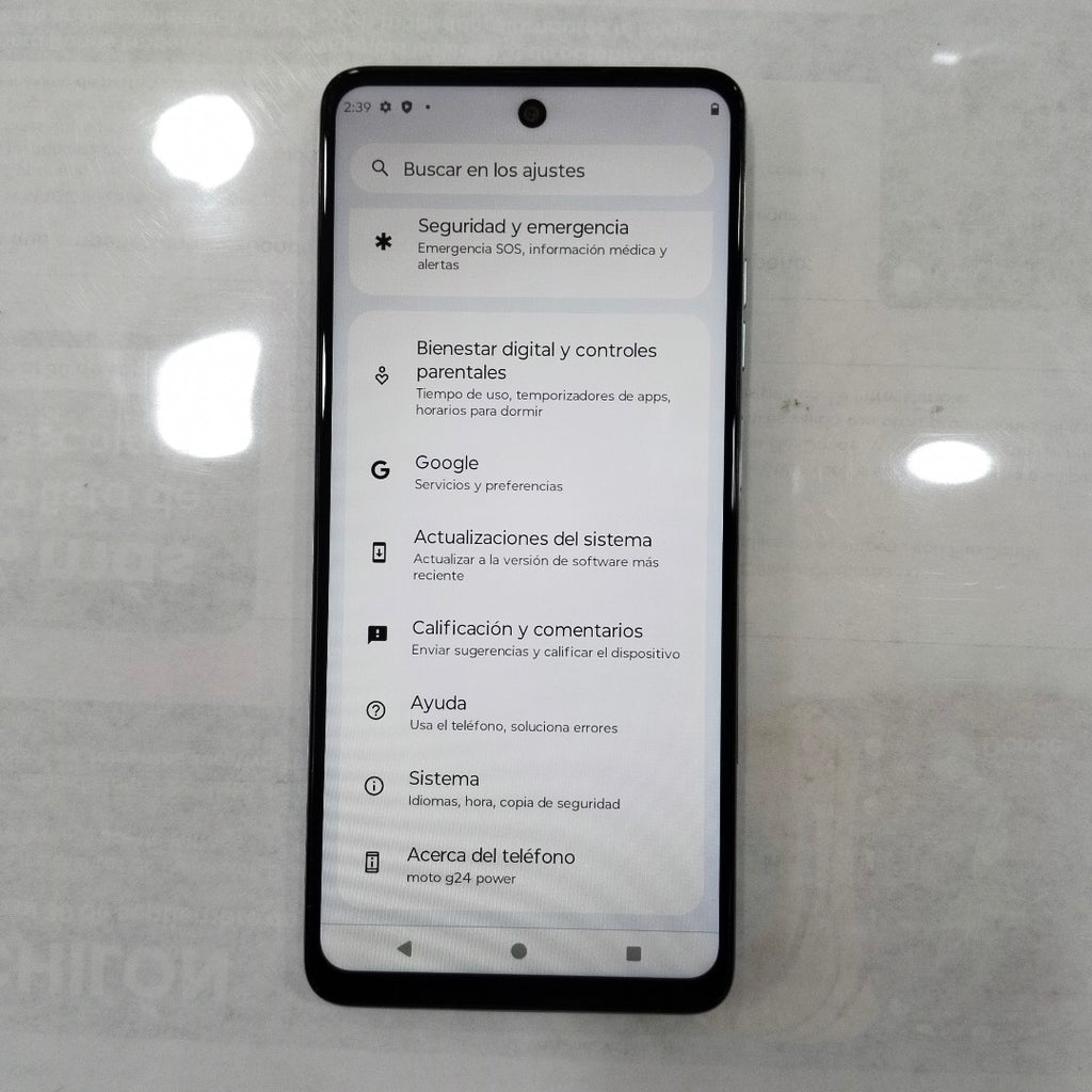 CELULAR MOTOROLA MOTO G24 POWER XT2425-1 (2024) 256 GB 4 GB RAM (SEMINUEVO)