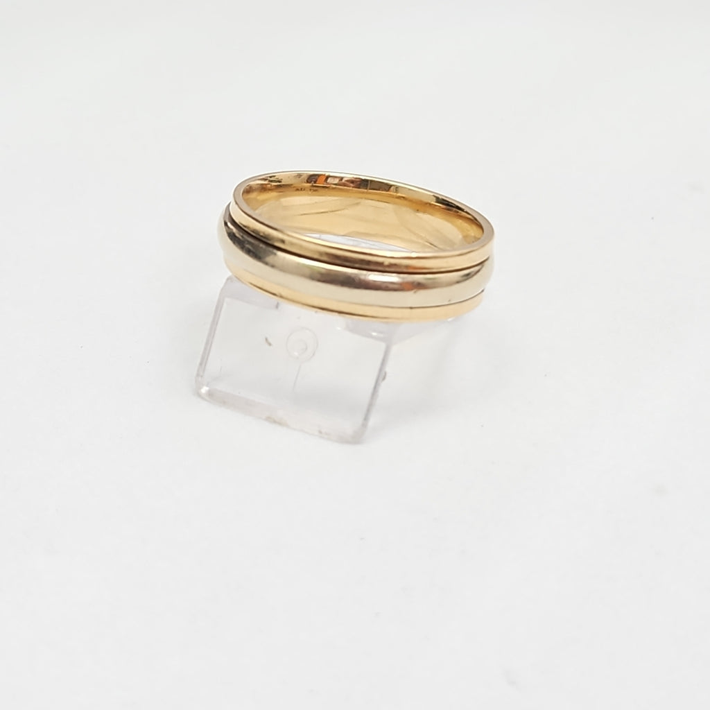 ARGOLLA ORO COMBINADO 14 K 6,50 GRMS (SEMINUEVO)