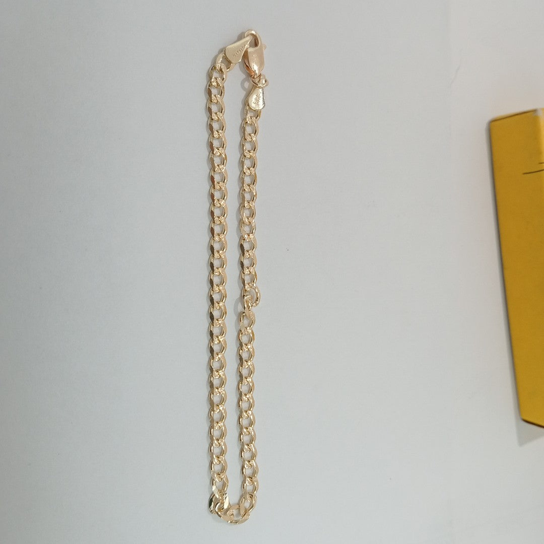 PULSERAS BARBADA ORO 14K 21 CM 5.3 GR (NUEVO)