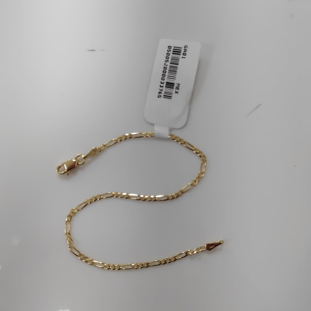 PULSERAS 3X1 ORO 14K 18 CM 1.6 GR (NUEVO)