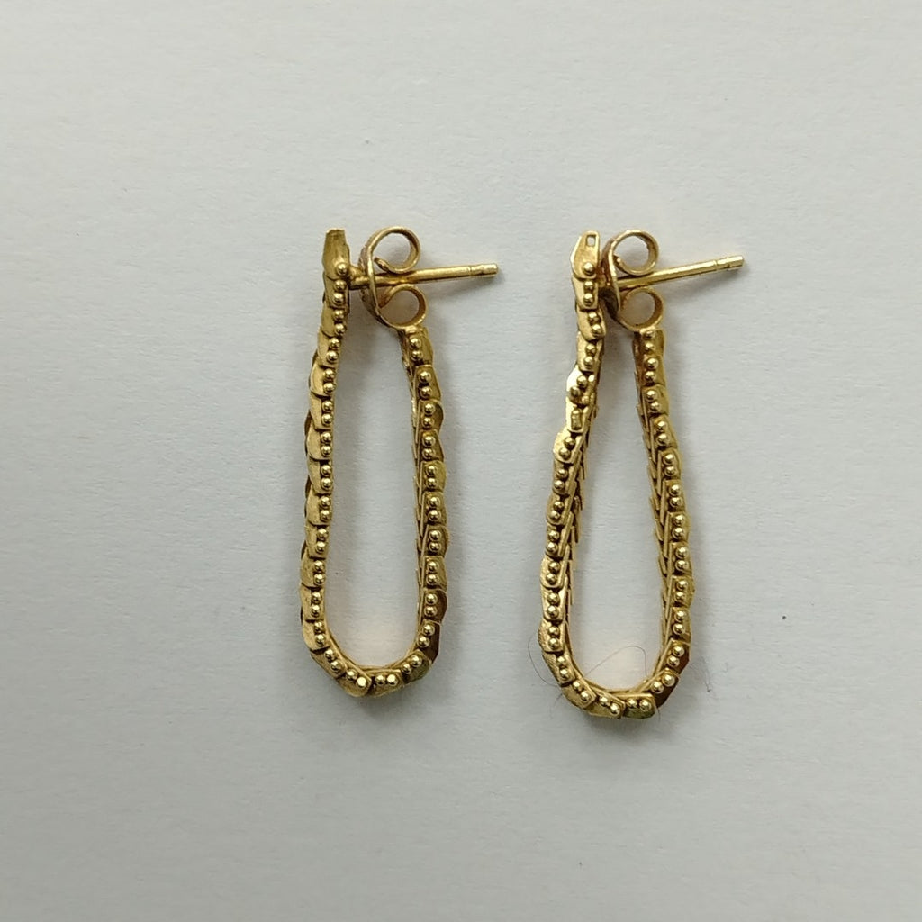 ARETES PAR ORO 14 K 3.5 GRMS (SEMINUEVO)