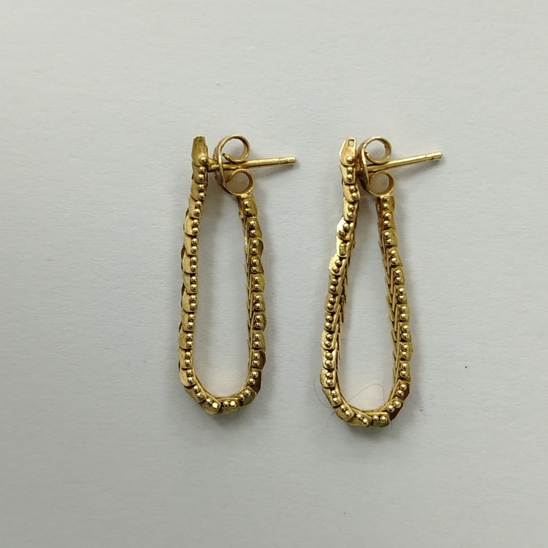 ARETES PAR ORO 14 K 3.5 GRMS (SEMINUEVO)