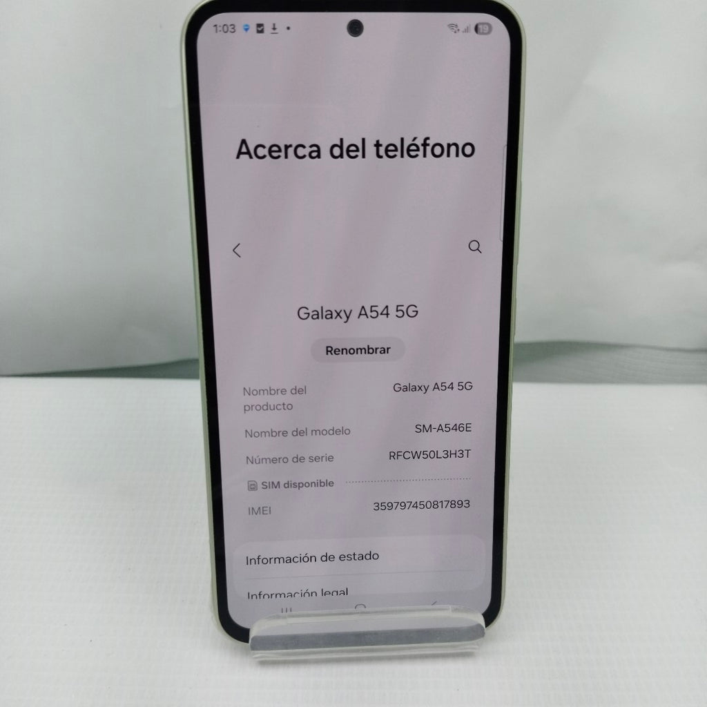 CELULAR SAMSUNG GALAXY A54 5G SM-A546E 128 GB 8 GB RAM (SEMINUEVO)